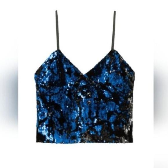 Zara | Velvet & Sequin Camisole - Picture 2 of 12